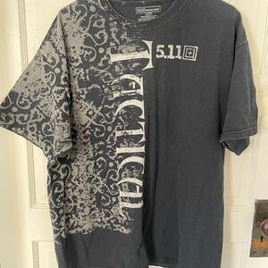 VTG 5.11 Tactical Shirt Adult XL Black Casual Outdoor Cotton Short Sleeve Mens